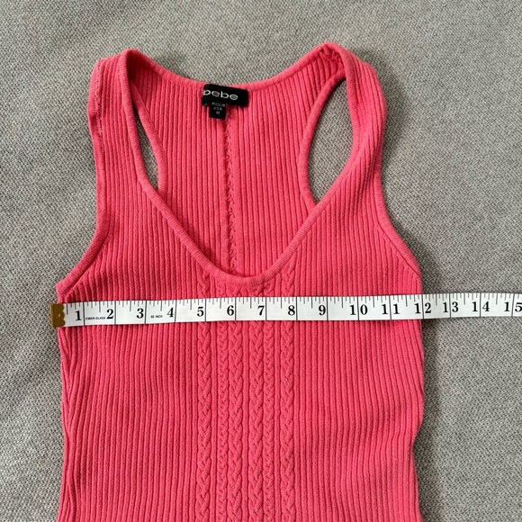 Bebe Ribbed Buckled Tank Top - Picture 8 of 9